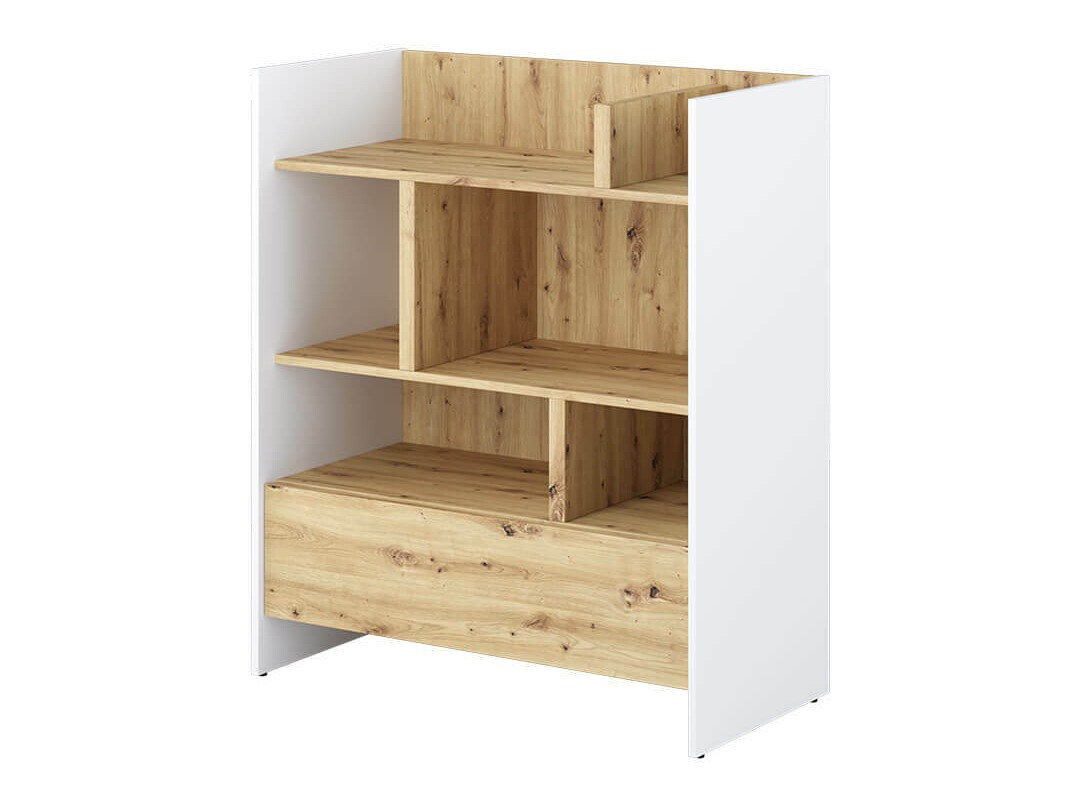 Hylly Concept Pro Lenart VIII (Valkoinen + Artisaanitammi)