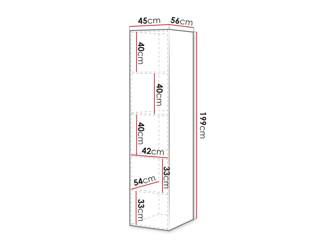 Hylly Dicto II (Valkoinen)
