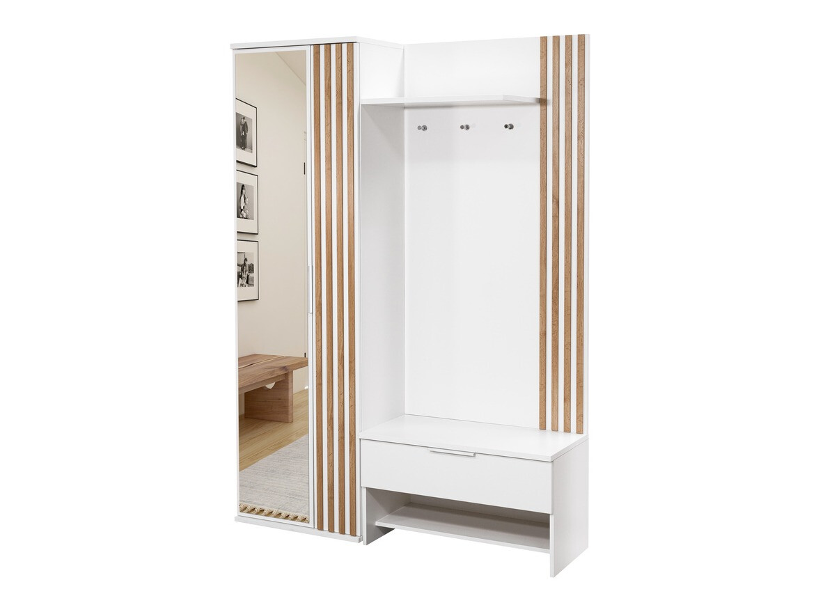 Eteissetti Honolulu 161 (Valkoinen + Wotan tammi)