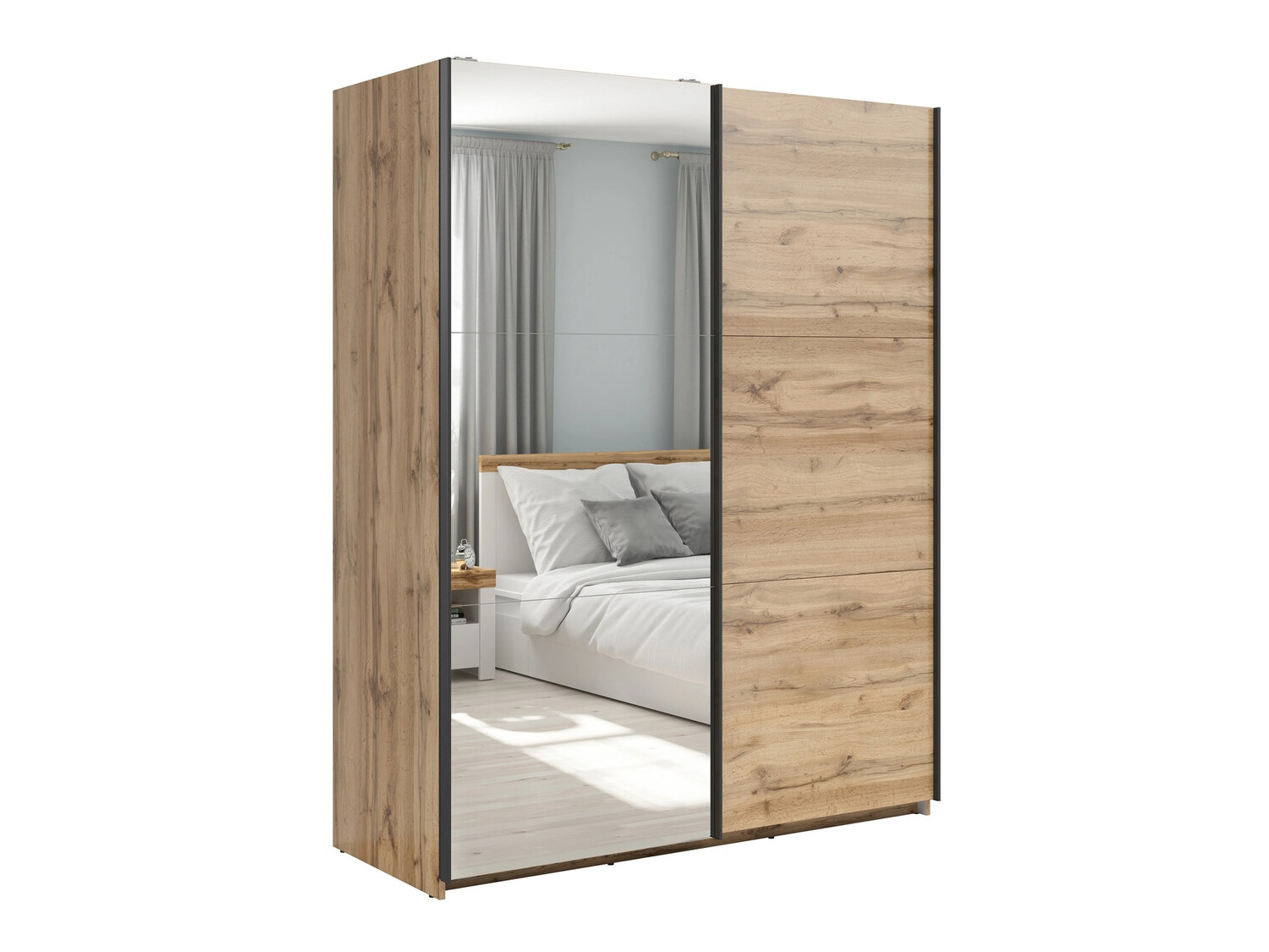 Vaatekaappi Livevaro 118 (Wotan tammi)