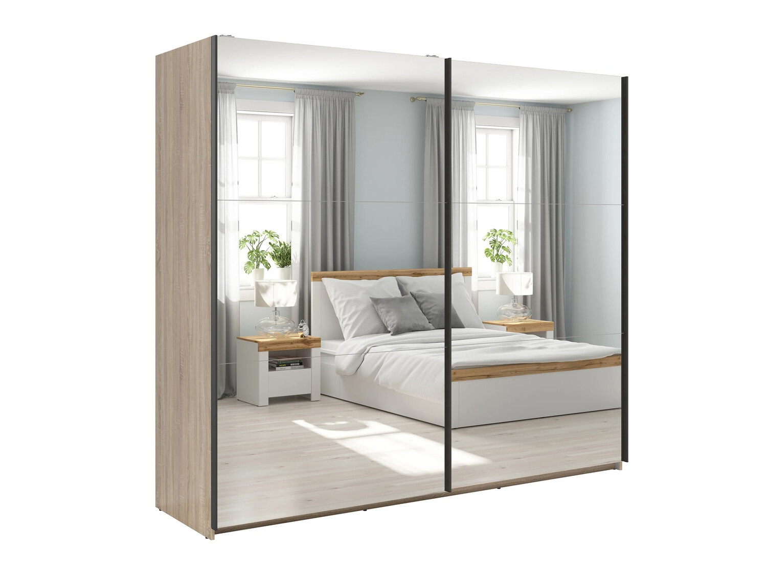 Vaatekaappi Livevaro 122 (Sonoma-tammi)