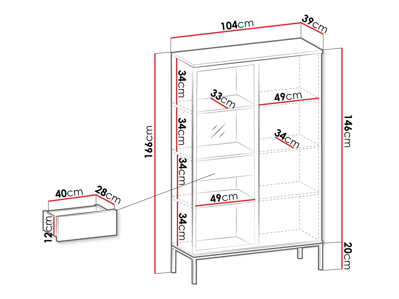 Hylly Manal (Musta + Wotan tammi)