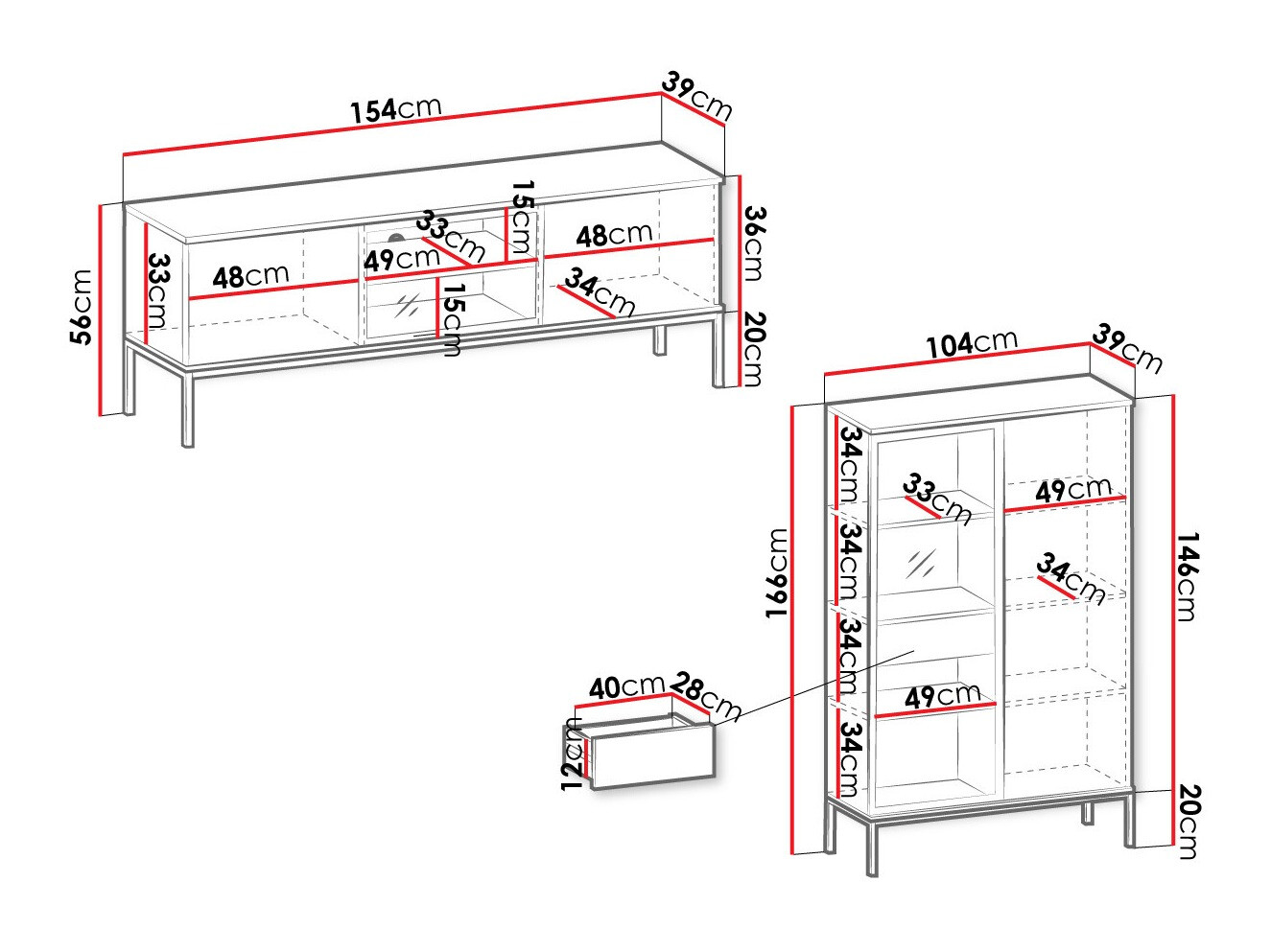 Olohuonesetti Manal I (Musta + Wotan tammi)