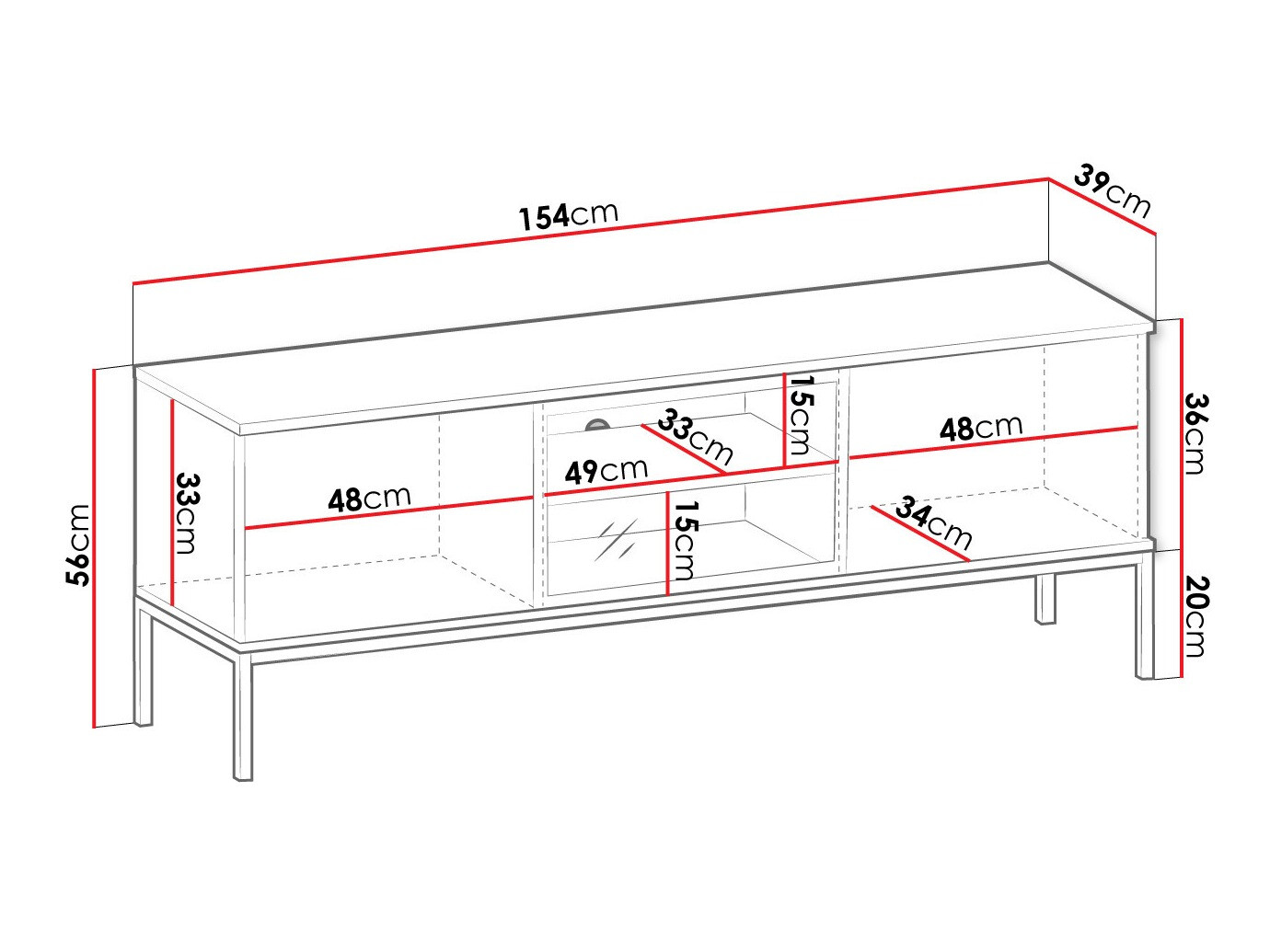TV-taso Soferi 111 (Musta + Wotan tammi)