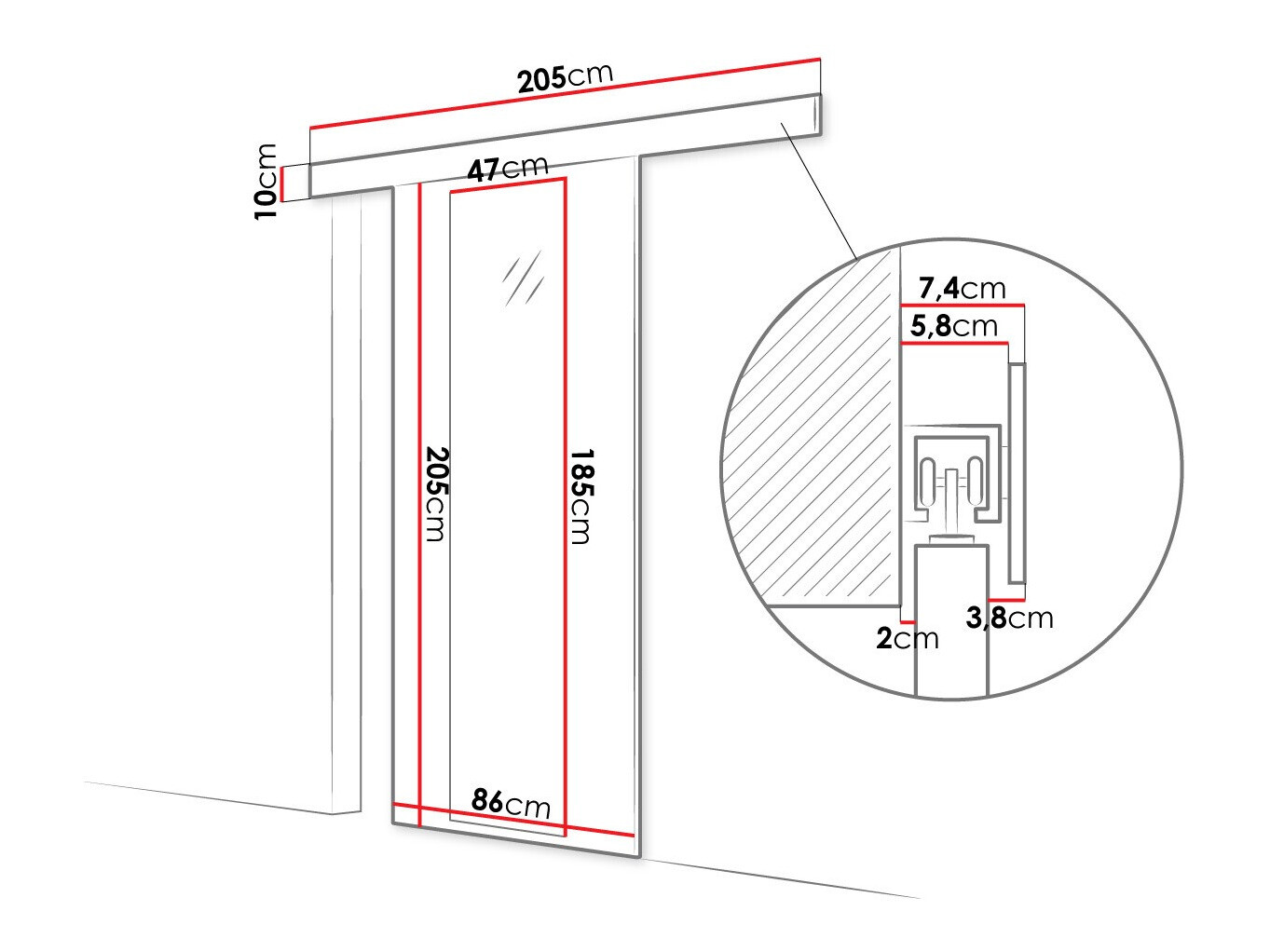 Liukuovi Closico Materia IV (Sonoma-tammi)