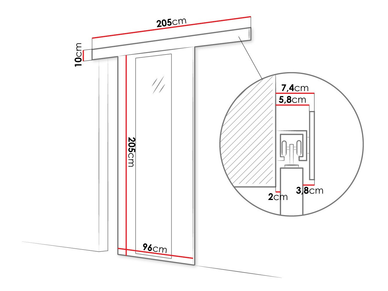 Liukuovi Closico Portalis IV (Sonoma-tammi)