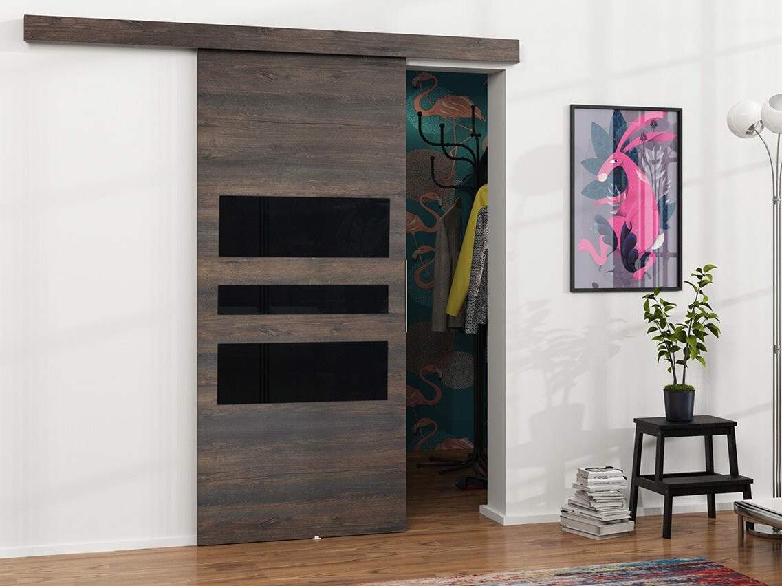 Liukuovi Dover 140 (Tumma tuhka + Musta)