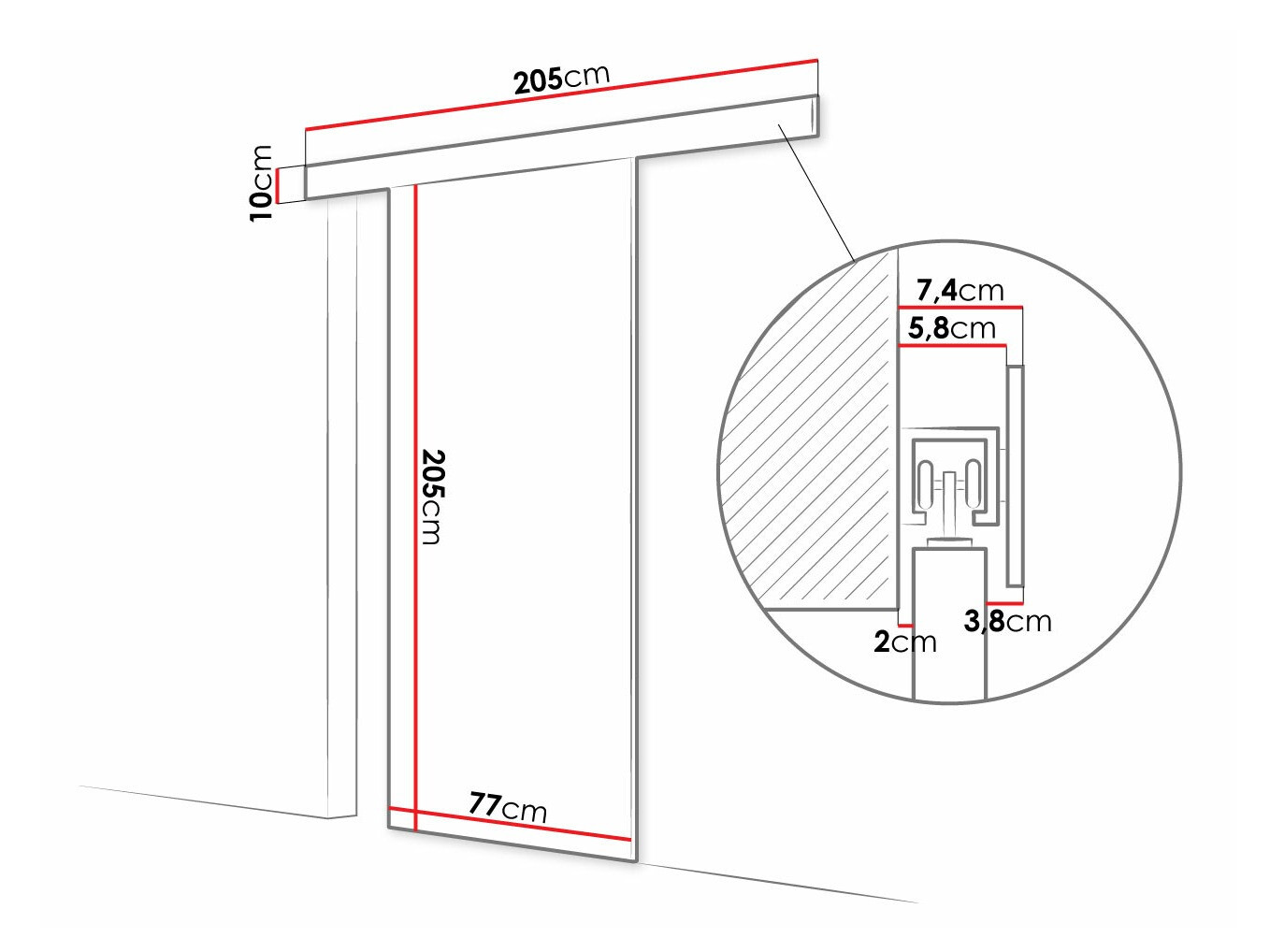 Liukuovi Closico Fundus IV (Sonoma-tammi)