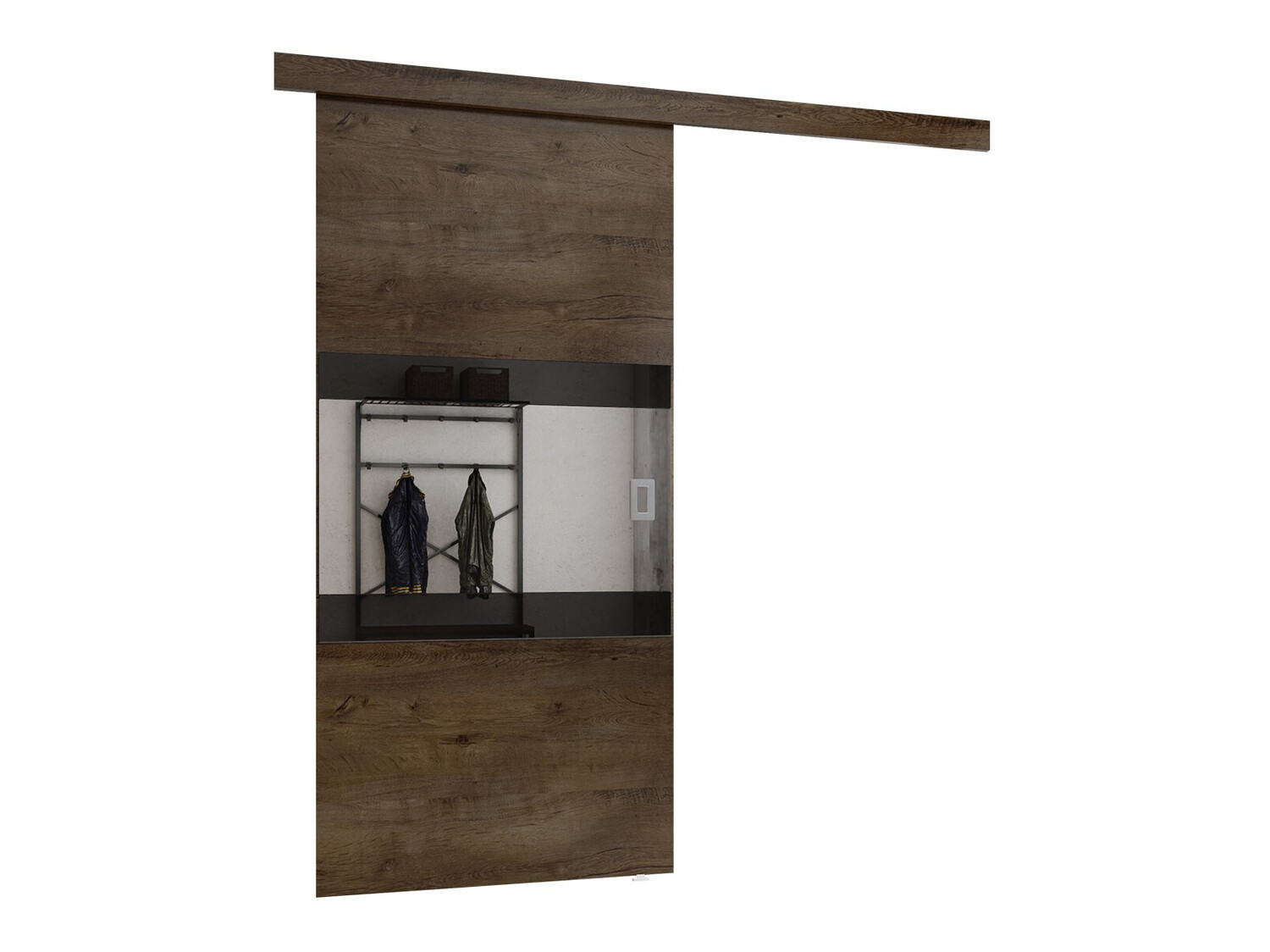 Liukuovi Dover 176 (Tumma tuhka + Musta)