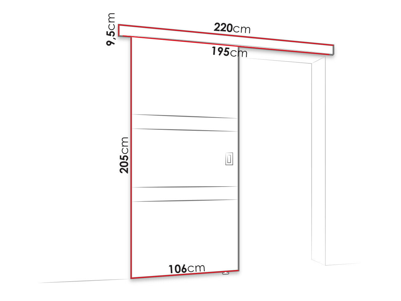 Liukuovi Dover 176 (Tumma tuhka + Musta)
