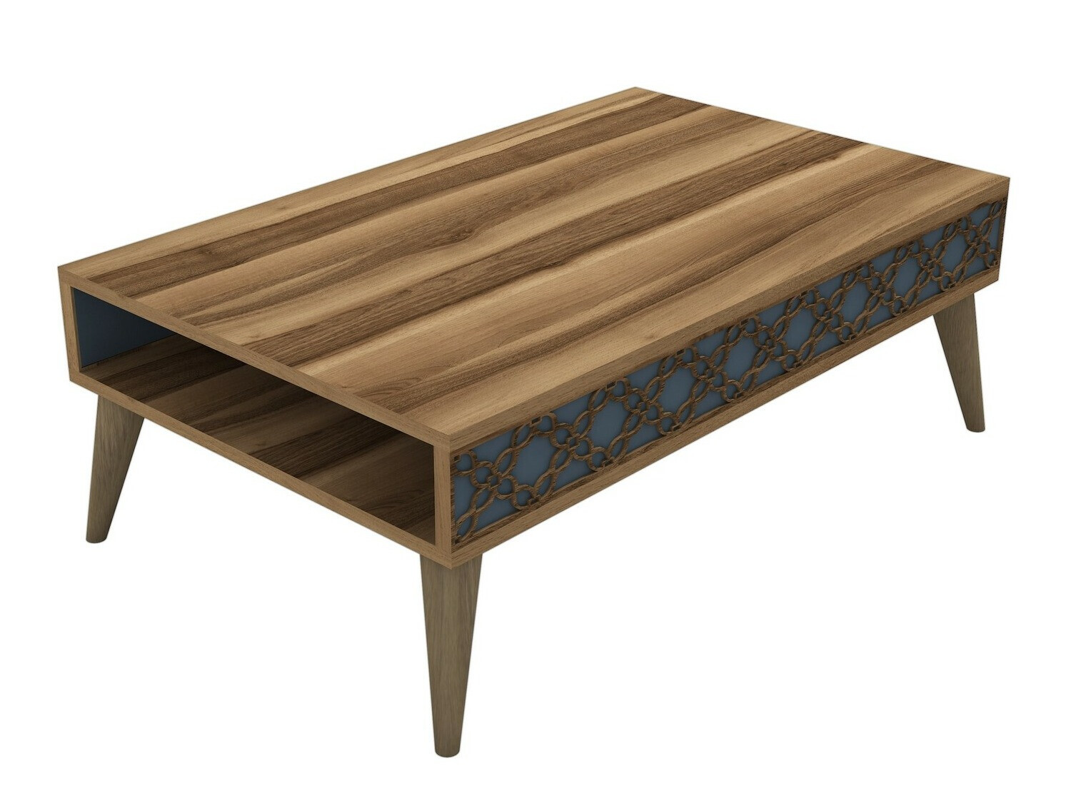 Sohvapöytä Kailua 159 (Pähkinä + Sininen)