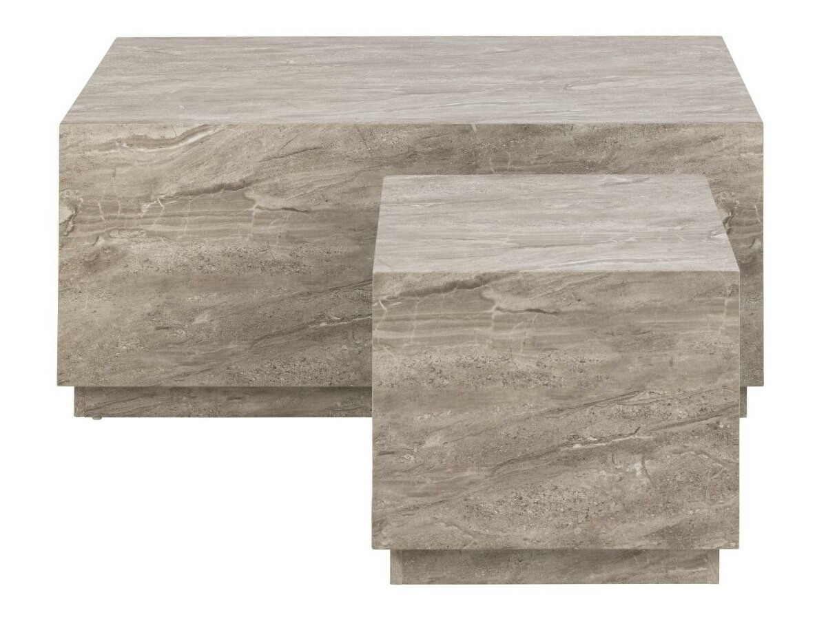 Sohvapöytäsetti Norsica 894 (Harmaa marmori)