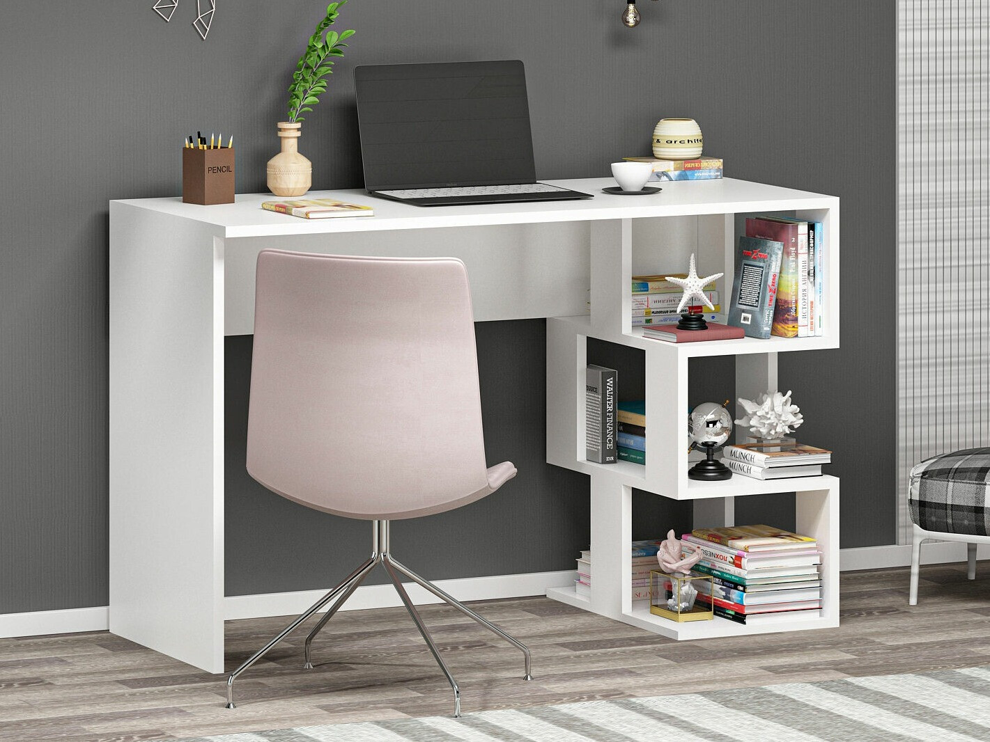 Työpöytä Kailua 287 (Valkoinen)