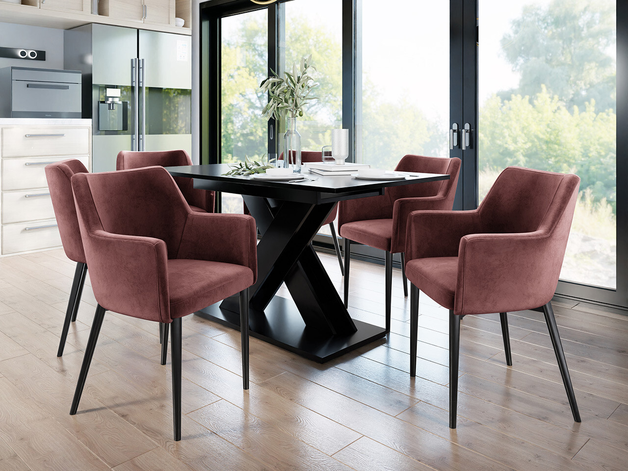 Tuoli Jackson 108 (Musta + Magic Velvet 2258)