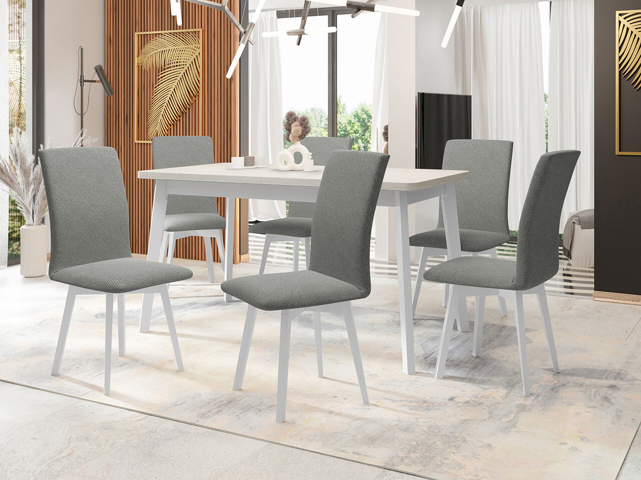 Ruokailuryhmä Victorville 335 (Valkoinen)