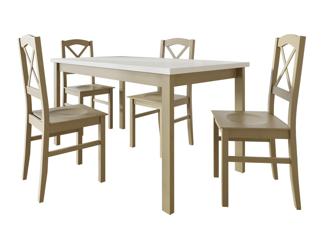 Ruokailuryhmä Victorville 286 (Sonoma-tammi + Valkoinen)