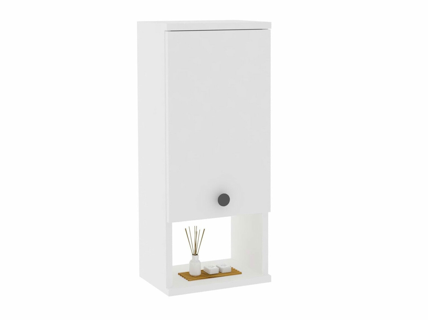 Seinäkiinnitteinen kylpyhuonekaappi Kailua 754 (Valkoinen)