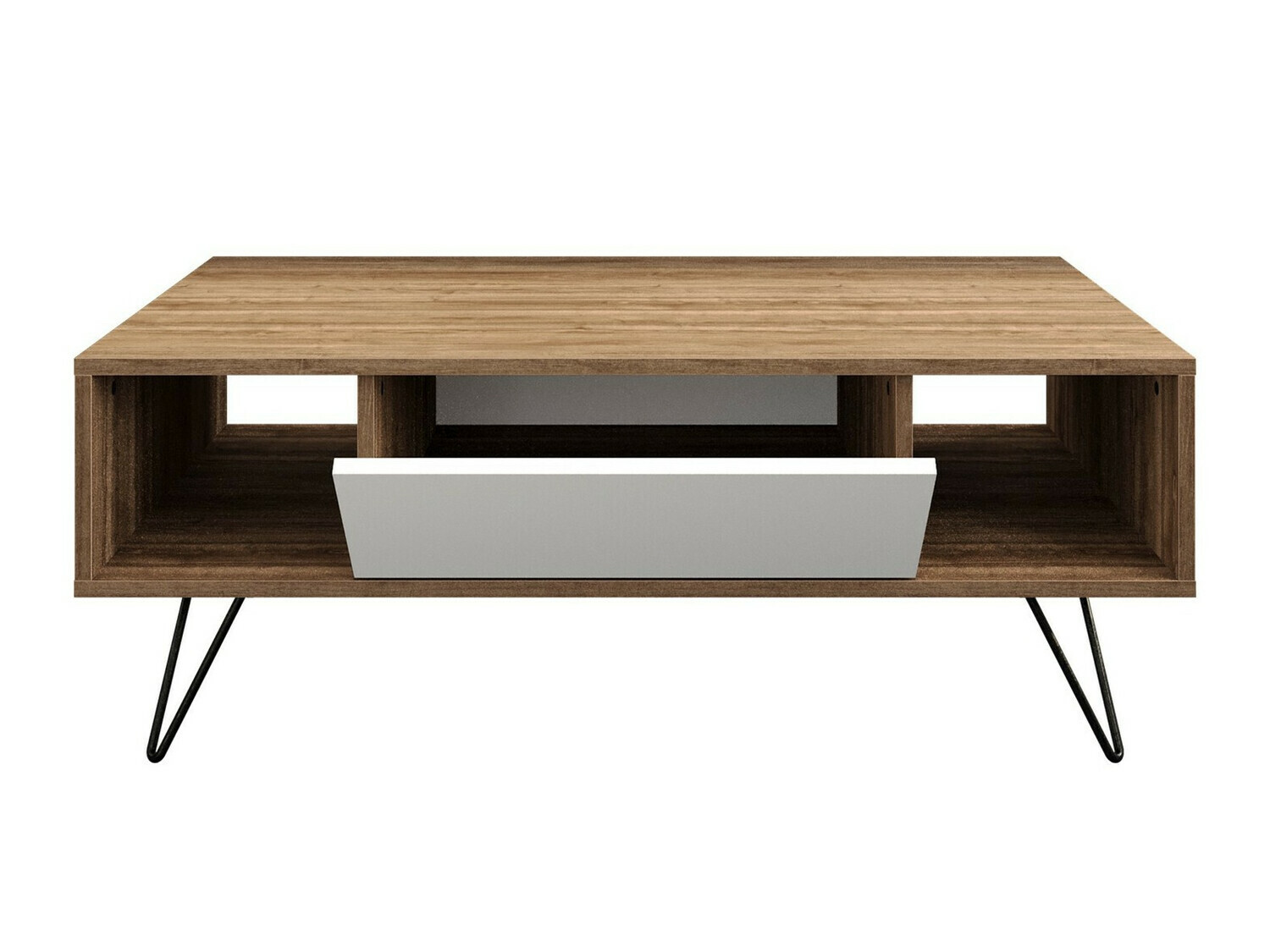 Sohvapöytä Kailua 1211 (Valkoinen + Pähkinä)