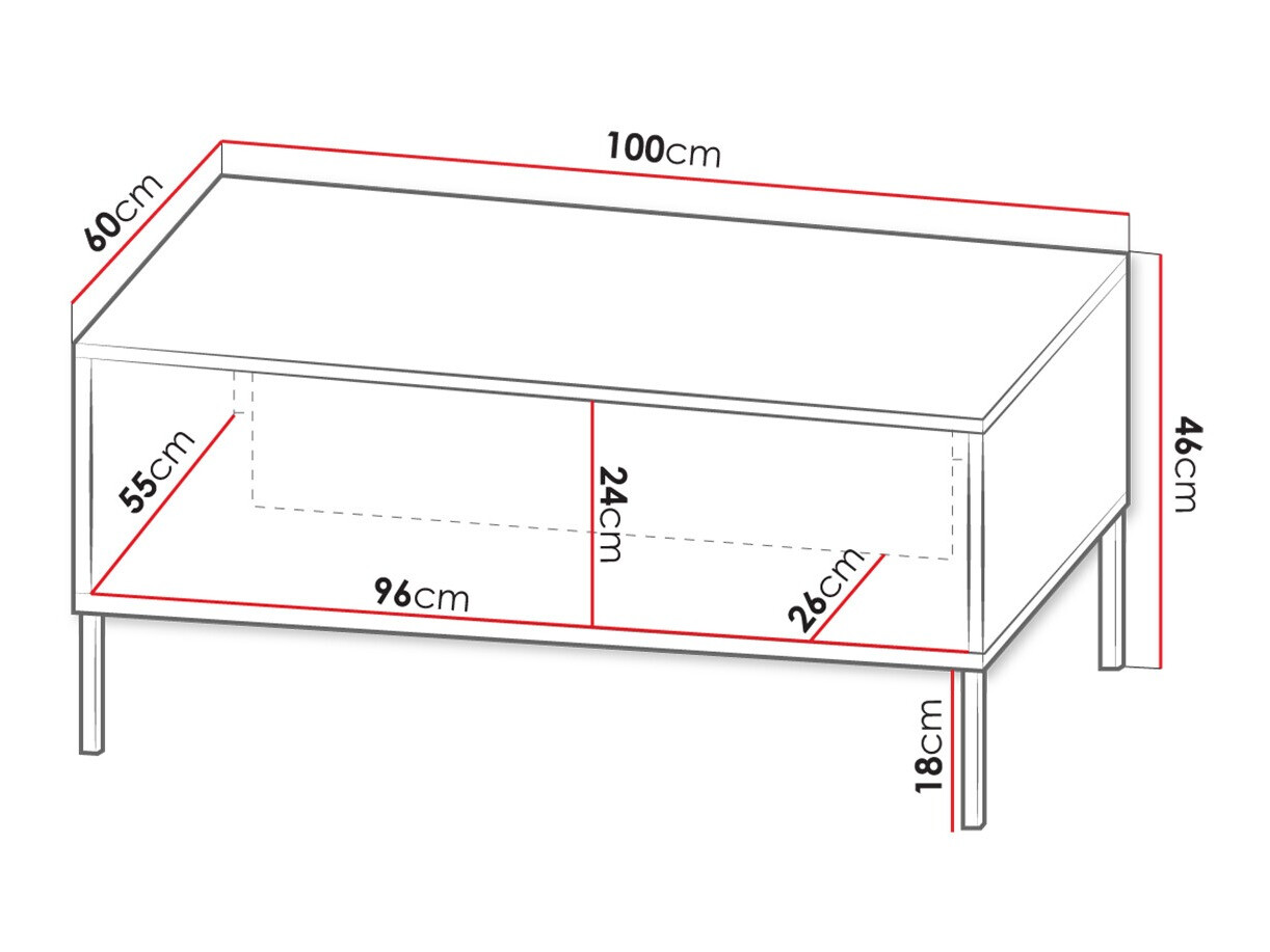 Sohvapöytä Humanum (Valkoinen)