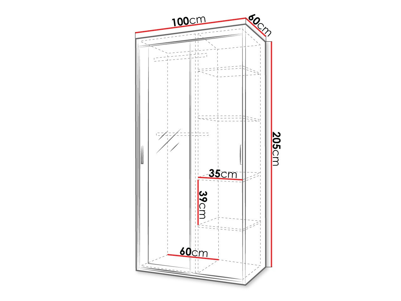 Vaatekaappi Hederus I