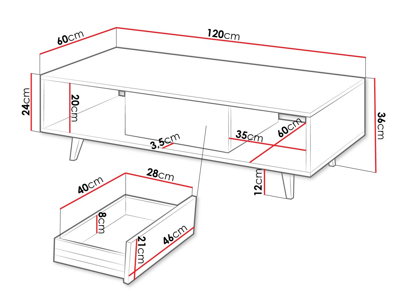 Sohvapöytä Comfivo Romtori