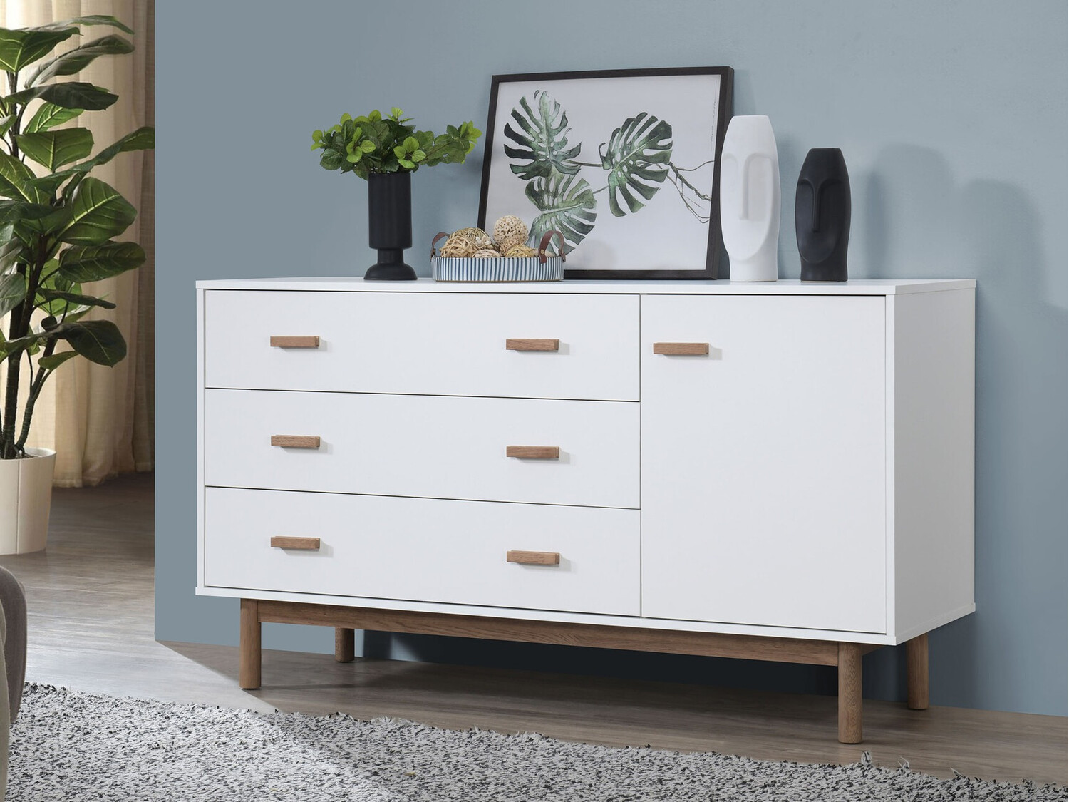 Lipasto Nolcalu 100 (Valkoinen + Tammi)