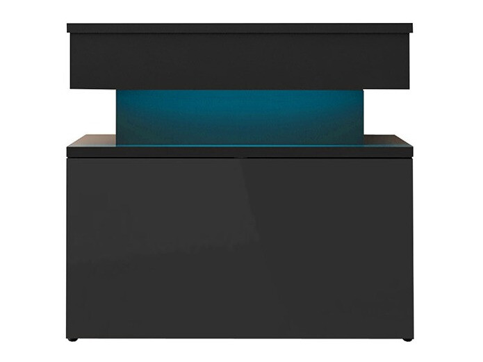 Yöpöytä Monfero (Musta + Kiiltävä musta)