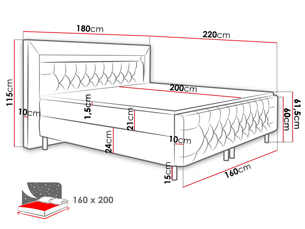 Jenkkisänky Aura II