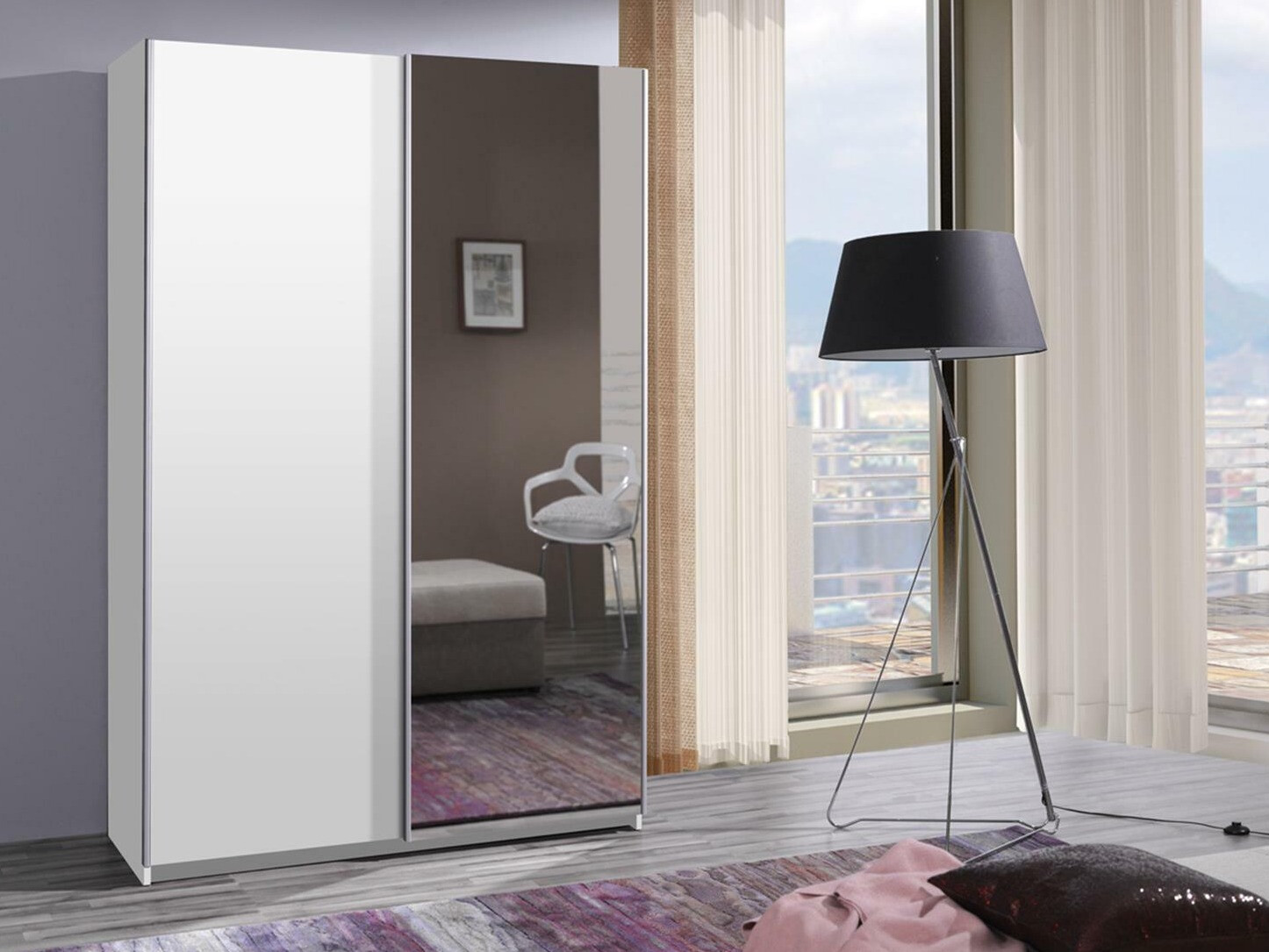 Vaatekaappi Murrieta 112 (Valkoinen)