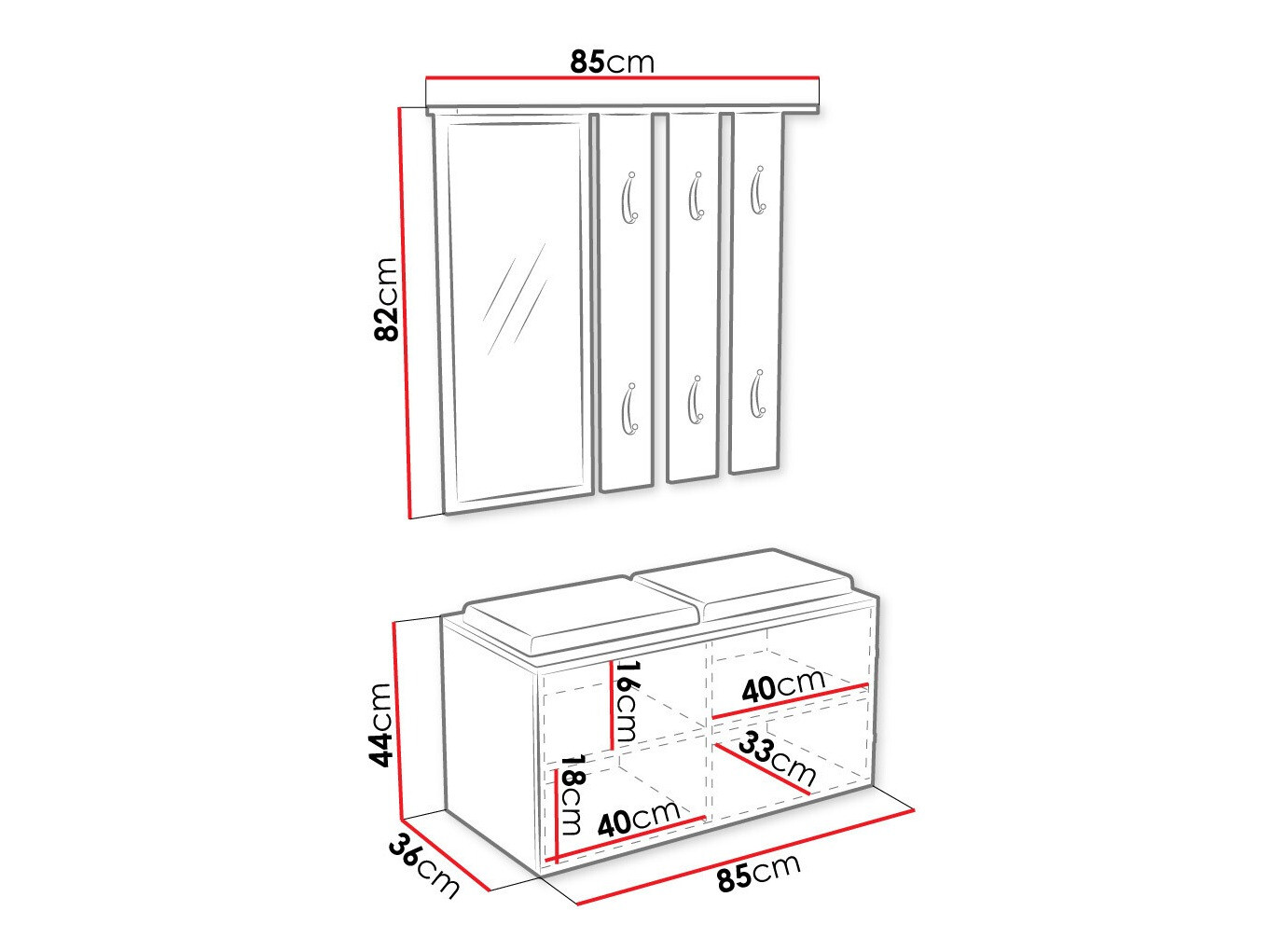 Eteissetti Ferrus (Valkoinen)