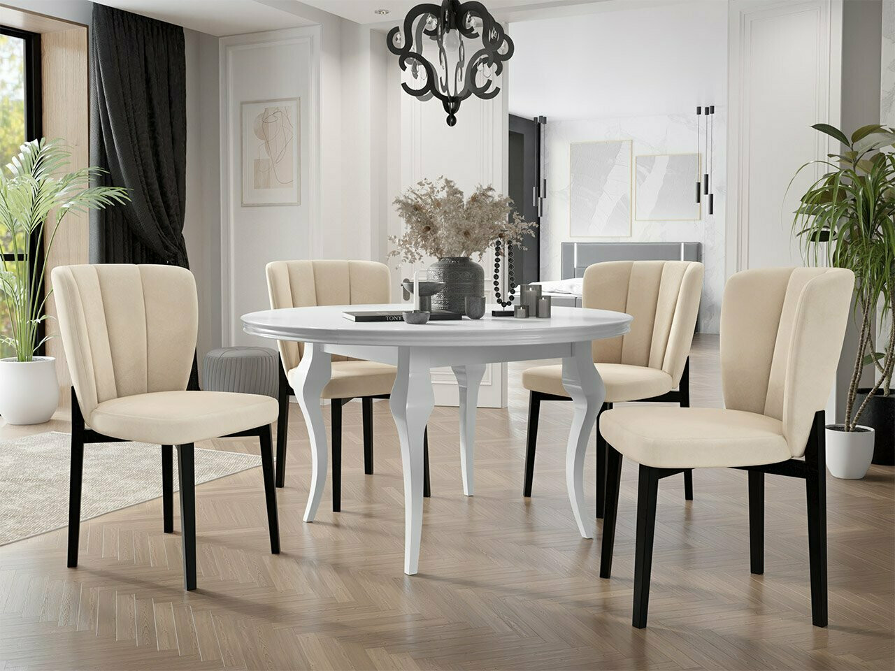 Tuoli Racine 130 (Musta + Magic Velvet 2250)