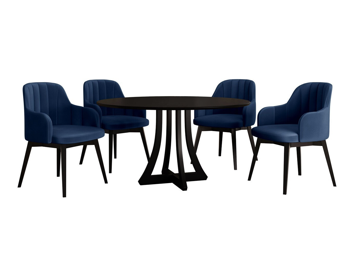 Ruokailuryhmä Racine 128 (Musta)