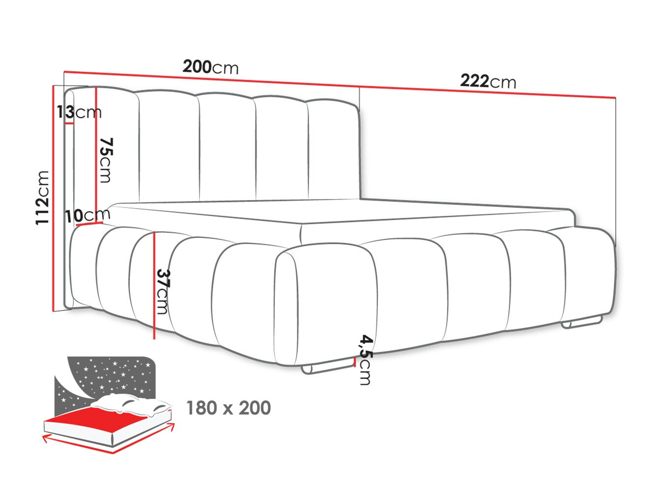 Sänky TrendyNest Alceus I (Paros 01)