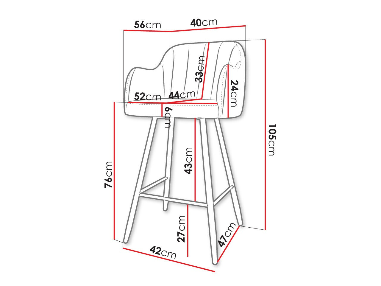 Baarituoli Comfivo Anser I (Magic Velvet 2219)