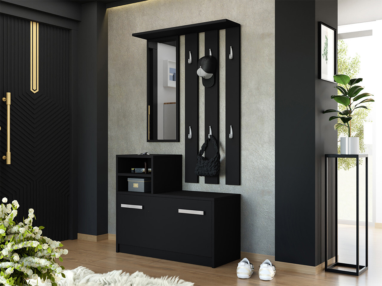 Eteissetti Mandeville 100 (Musta)