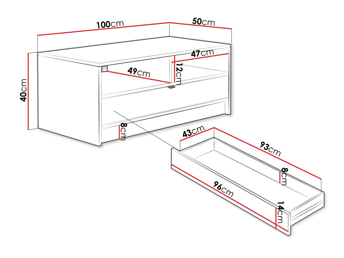 Sohvapöytä Comfivo Papilio (Musta)
