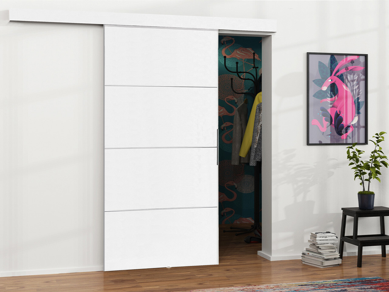 Liukuovi Dover 216 (Valkoinen)