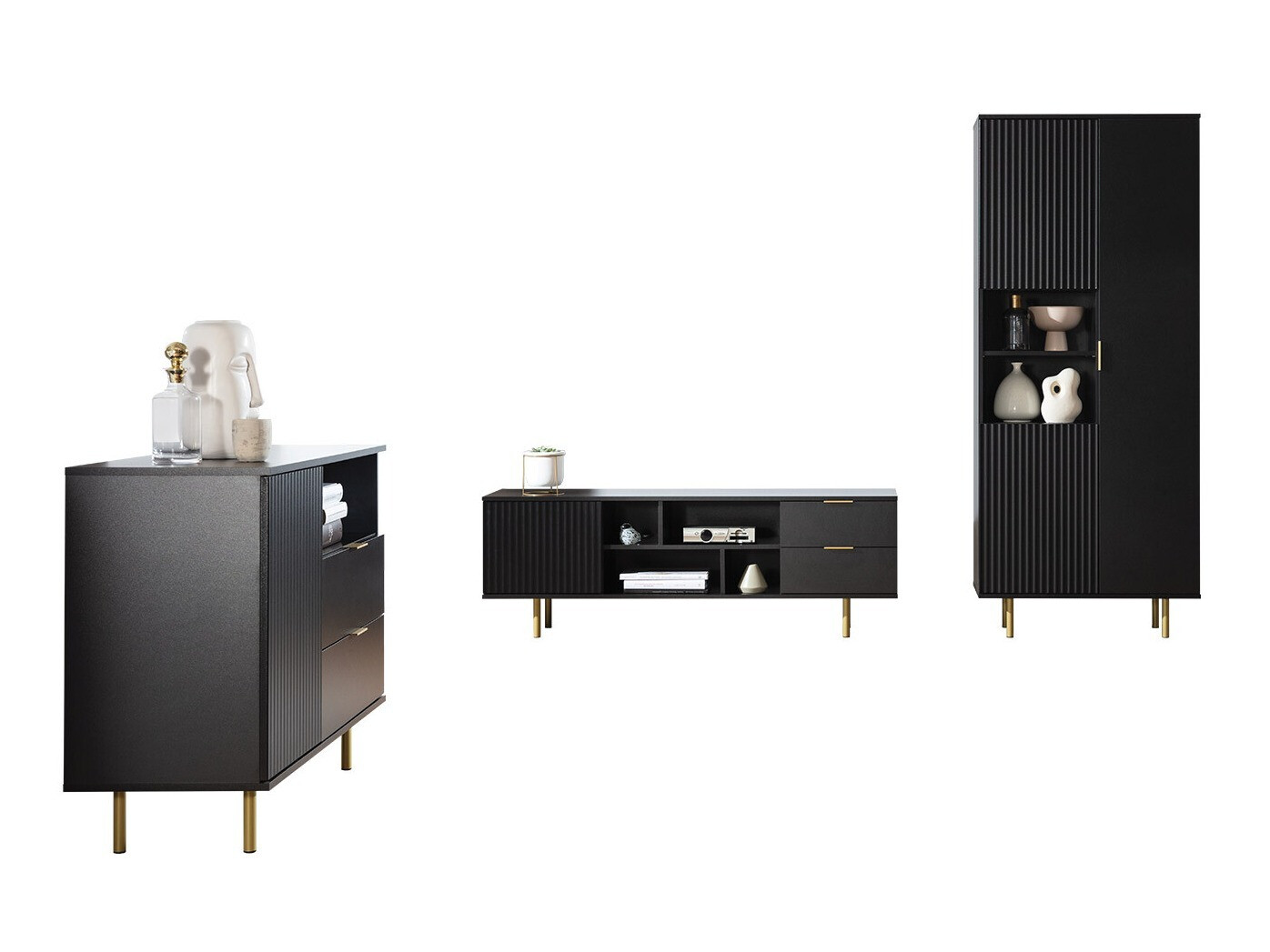 Olohuonesetti Decus II (Musta)