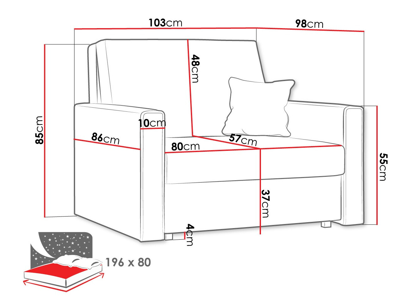 Nojatuoli Morel I (Poso 01)