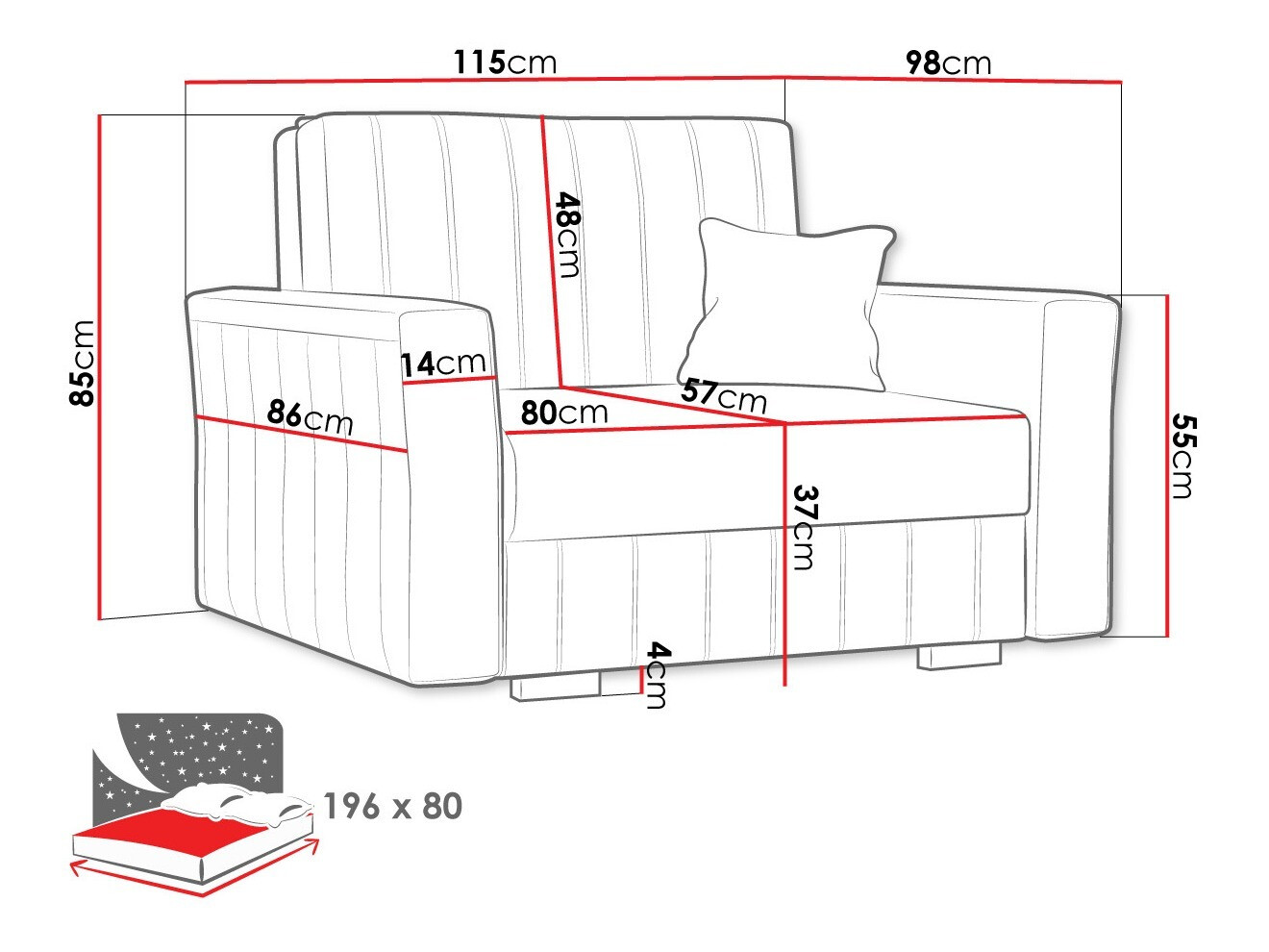 Nojatuoli Orinen I (Paros 2)