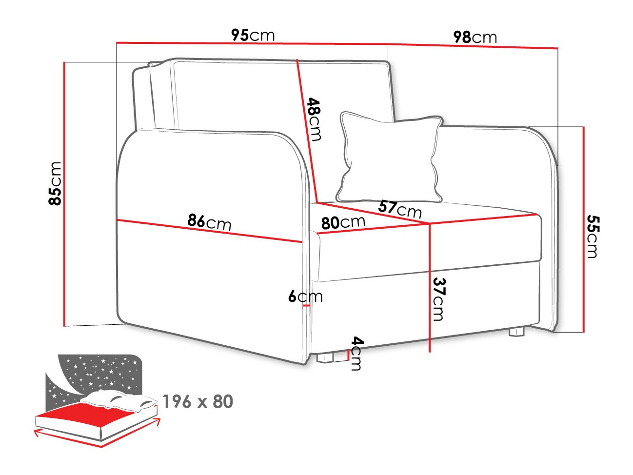 Nojatuoli Lirael I (Mono 241)