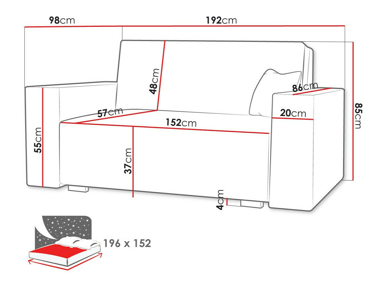 Vuodesohva Serora IV (Neve 34)