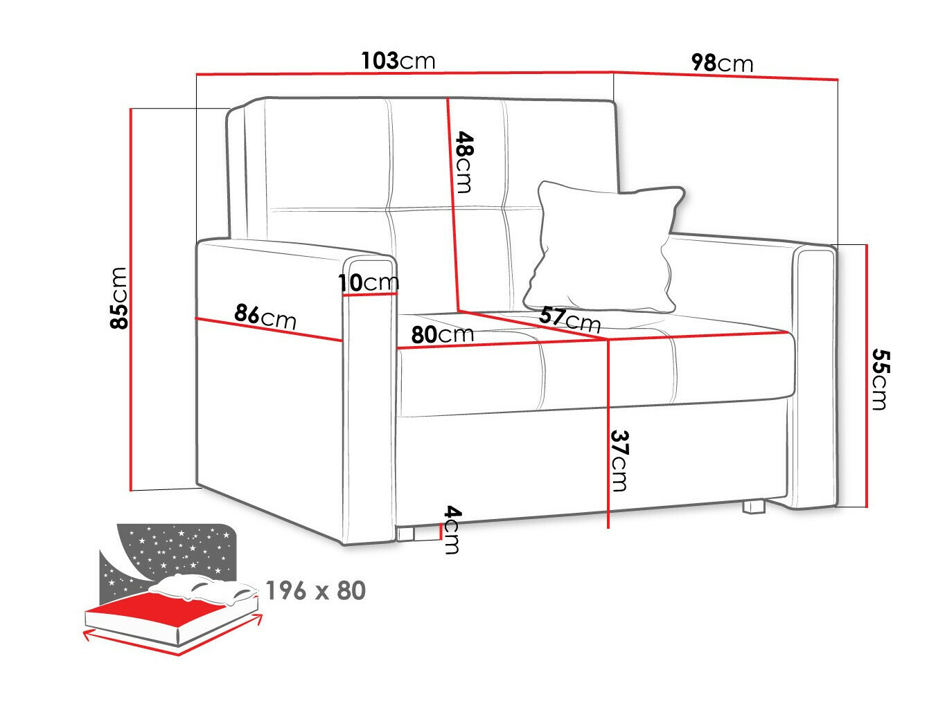 Nojatuoli Nuvora I (Spirit 11)