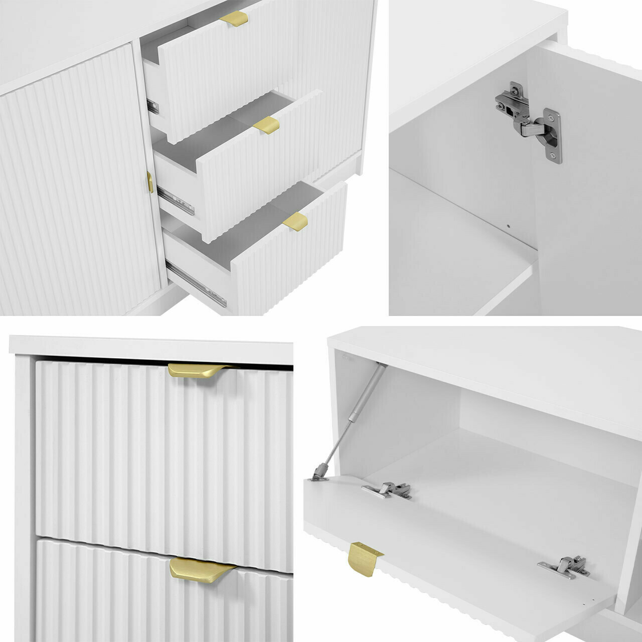 Yöpöytä Comfivo Papilio (Valkoinen)