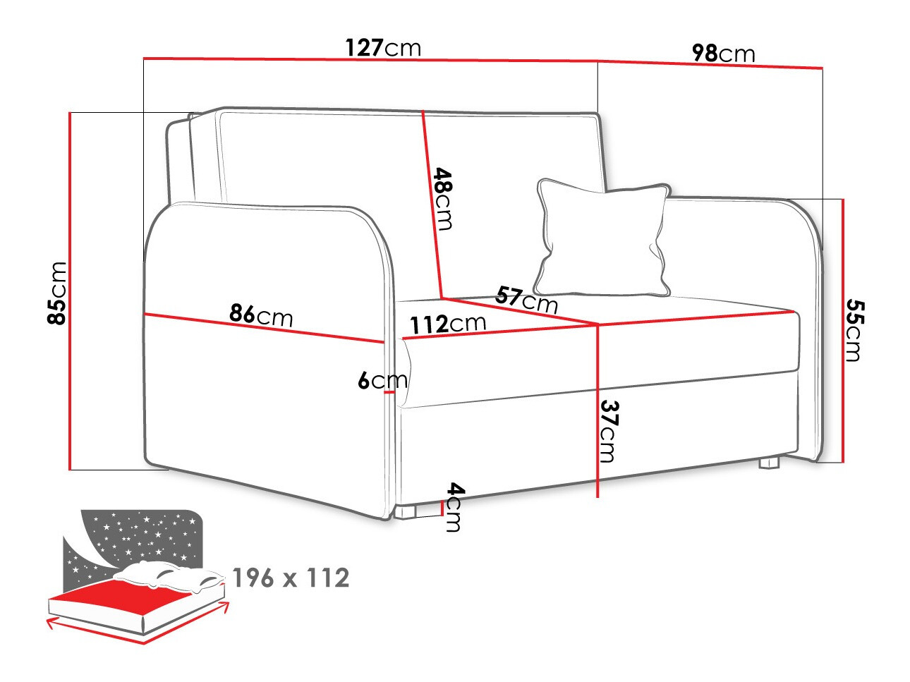 Vuodesohva Lirael II (Mono 232)