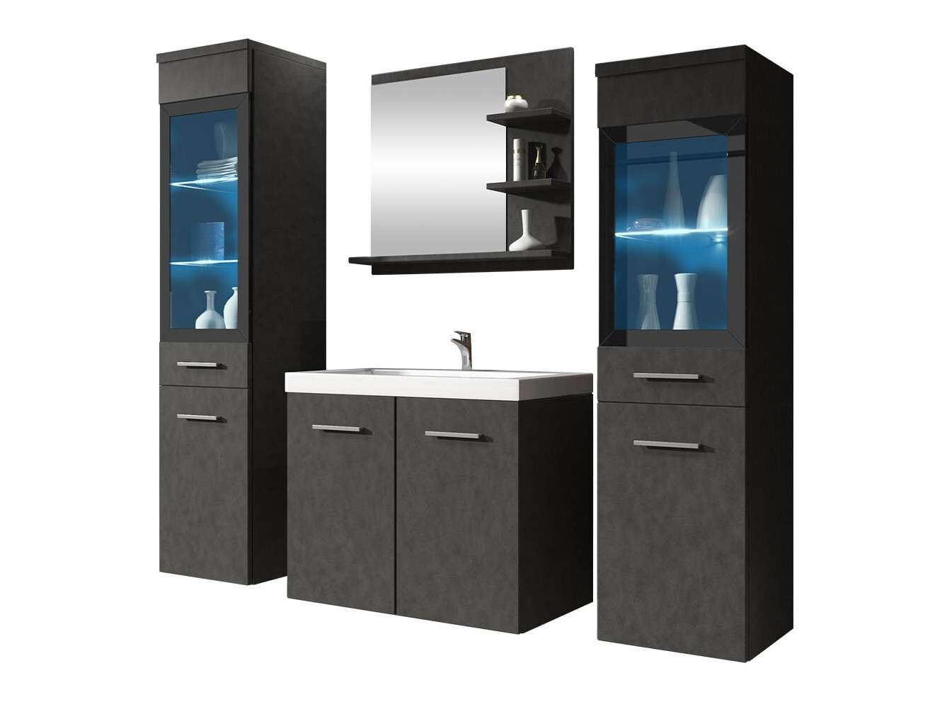 Kylpyhuonesetti Scientia IV (Matera-harmaa)