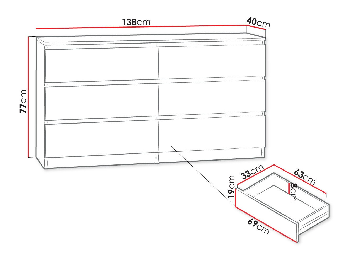 Lipasto Comfivo Structor II (Musta)