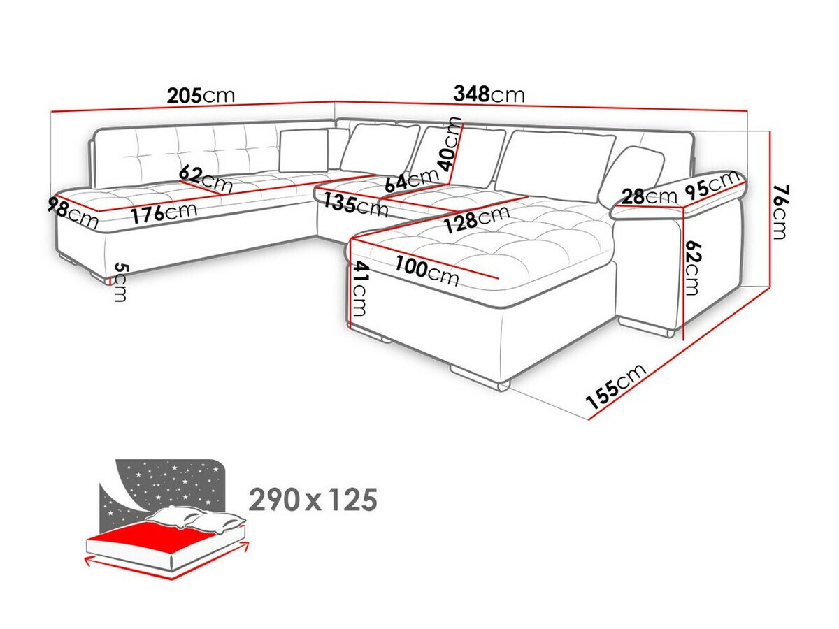Kulmasohva Comfivo Gemma VI (Magic Velvet 2225-151 + Venus Velvet 2941)