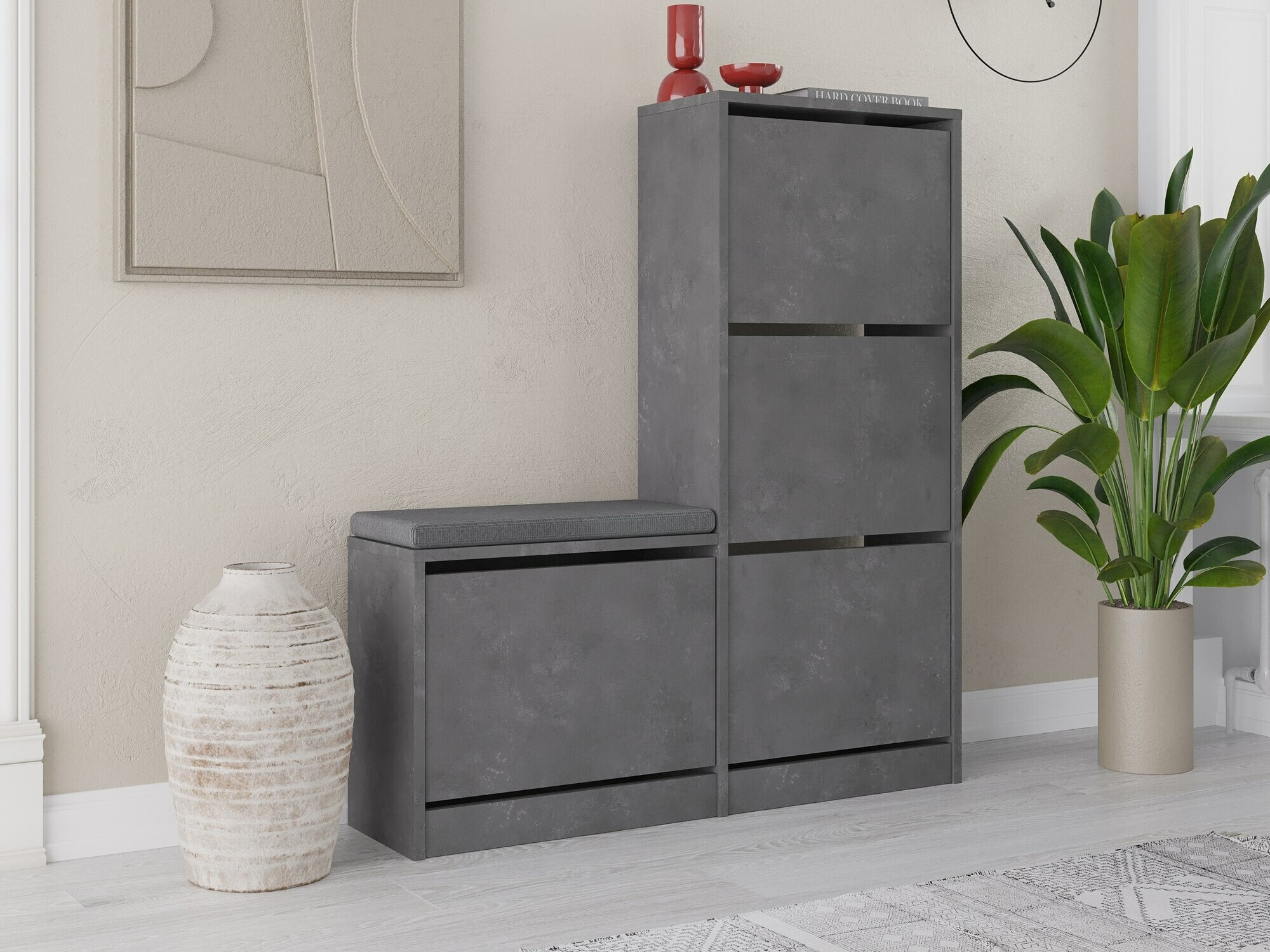 Kenkäkaappi Kailua 1879 (Harmaa)