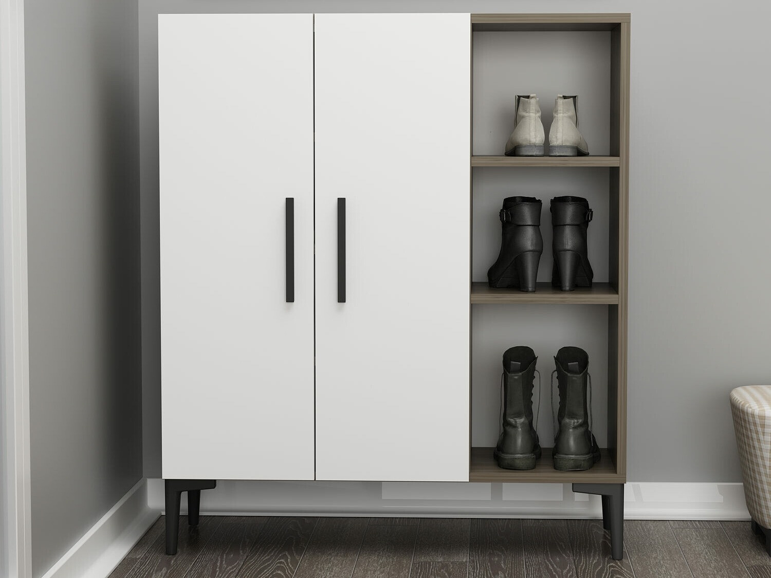 Kenkähylly Kailua 1941 (Valkoinen + Pähkinä)